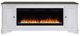 Liberty Furniture Magnolia Manor Antique White/Weathered Bark 82" TV Console With Fireplace-2