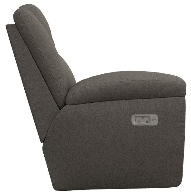 La-Z-Boy® Joel Pewter Power Reclining Loveseat with Headrest and Lumbar-2