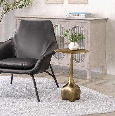 Zuo® Modern Lexi Antique Brass Side Table-4