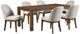 New Classic® Home Furnishings Phoenix 7-Piece Chestnut Brown/Light Gray Dining Set-0