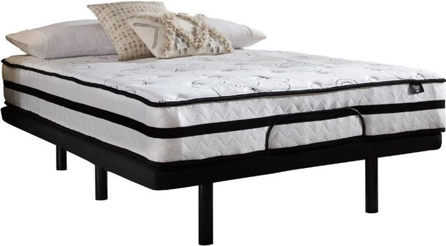 Sierra Sleep® by Ashley® Chime 2-Piece 10" Hybrid and Adjustable Base Queen Mattress Set-3