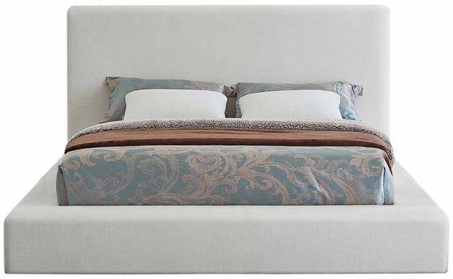 Meridian Furniture Devin Cream Queen Upholstered Panel Bed-1