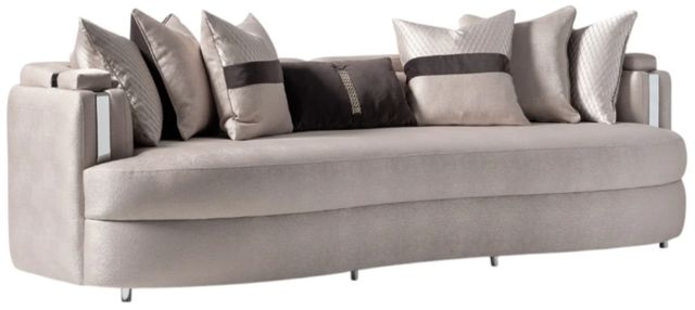 Michael Amini® Carmela Mansion Zinc/Silver Sofa-0