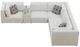 Elements International Zandara 5-Piece Beige Olefin Outdoor Modular Sectional-0