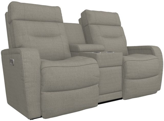 La-Z-Boy® Baron Flint Power Wall Reclining Loveseat with Console, Headrest and Lumbar-0