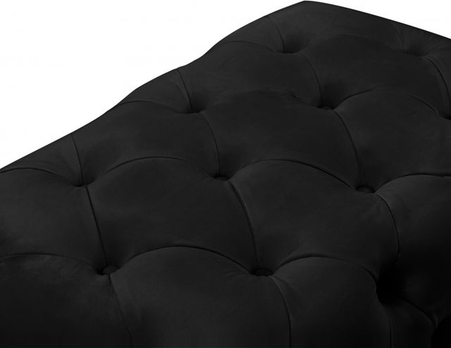 Meridian Furniture Crescent Black Velvet Ottoman-3