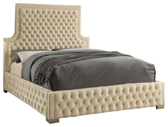 Meridian Furniture Sedona Cream King Panel Bed-0