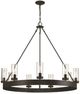 YHD Black 9-Light Chandelier-0