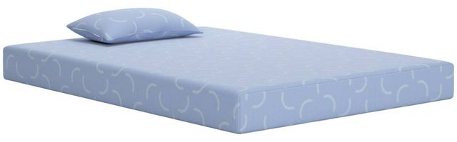 Sierra Sleep® by Ashley iKidz Ocean 7" Memory Foam Firm Euro Top Full Mattress and Pillow