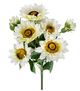 A & B Home Cream Faux Sunflower -0
