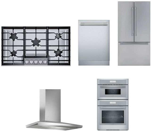 Thermador 5 Piece Kitchen Package - Stainless Steel-0