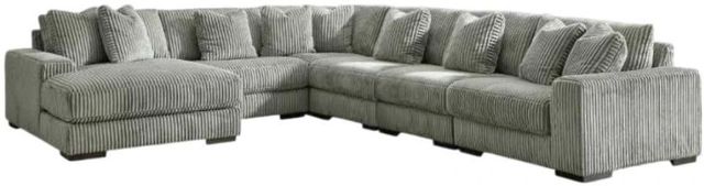 Signature Design by Ashley® Lindyn 6-Piece Fog Left-Arm Facing Sectional and Chaise-0