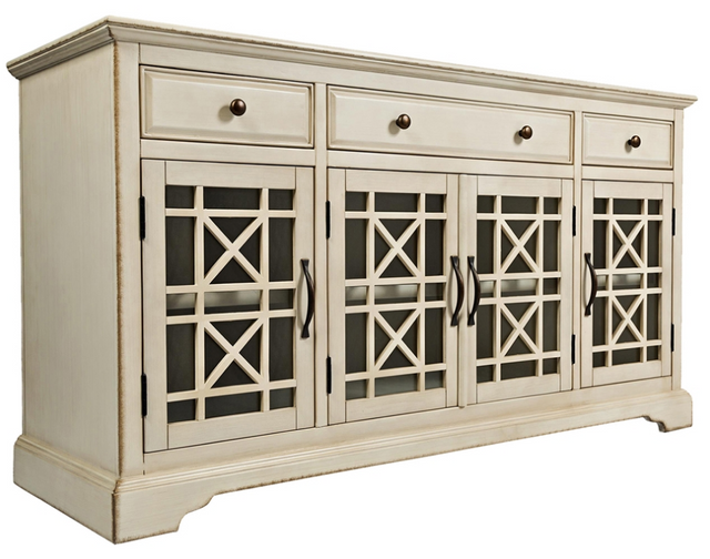 Jofran Inc. Craftsman Antique Cream 60" Media Console-0