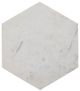 Fairfield® La Bella White End Table with Antique Brass Base-3