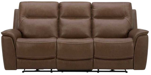 Liberty Furniture Collins York Chestnut Leather Power Reclining Sofa-3