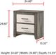 Crown Mark Rhett Gray/White Nightstand-2
