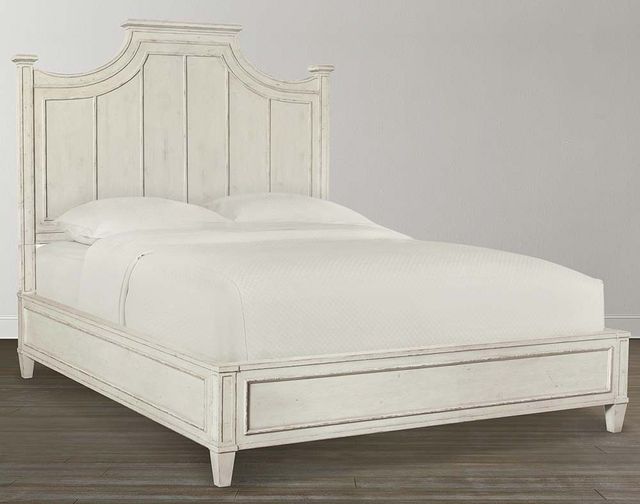 Bassett® Furniture Bella Aged Whitestone King Panel Bed-0
