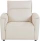 Bassett® Furniture Club Level Chauncey Vanilla Leather Power Recliner-1