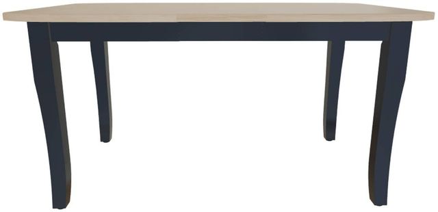 Mavin Customizable 48" Boat Extendable Dining Table with 12" Leaf-1