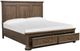 Magnussen Home® Adler Court Florentine Walnut Queen Panel Storage Bed-2