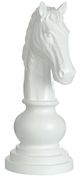 Harp & Finial® Matte White Knight Chess Piece-0