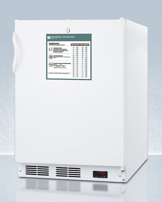 Accucold® 24" 3.5 Cu. Ft. White Built In All-Freezer-2