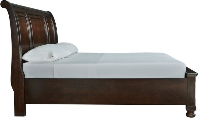 Millennium® by Ashley® Porter Rustic Brown King Sleigh Storage Bed-3