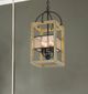 Cal® Lighting & Accessories Palencia 4-Light Distressed Oak Chandelier-4