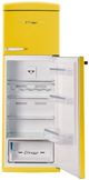 Unique® Appliances Classic Retro 24" 11 Cu. Ft. Canary Yellow Counter Depth Top Freezer Refrigerator-5