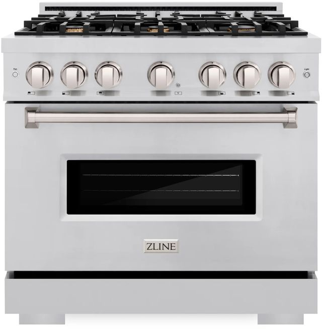 ZLINE Classic 36" Stainless Steel Pro Style Dual Fuel Range-0