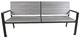 CabanaCoast® Customizable Landing Aluminum Outdoor 3 Seater Bench-1