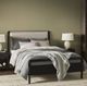 Four Hands Rosedale Ebony Oak/Knoll Sand Queen Panel Bed-3
