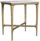 Coaster® Baldwin White Side Table with Gold Base-0