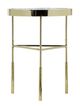 Bassett Mirror Delilah Polished Gold/White Accent Table-1