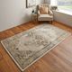 Feizy 39KNF Camellia Ivory/Charcoal 5'x8' Area Rug-5