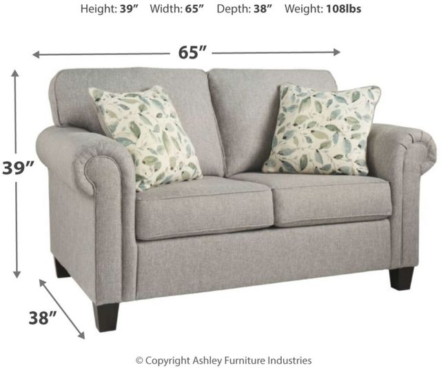 Signature Design by Ashley® Alandari Gray Loveseat-3