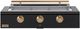 Caliber™ Rockwell Social 3-Burner Matte Black Built-In Natural Gas Grill with Gold Hardware-0