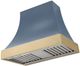 AGA Cascade 36" Stone Blue Wall Mounted Range Hood  with Brushed Brass Trim-0