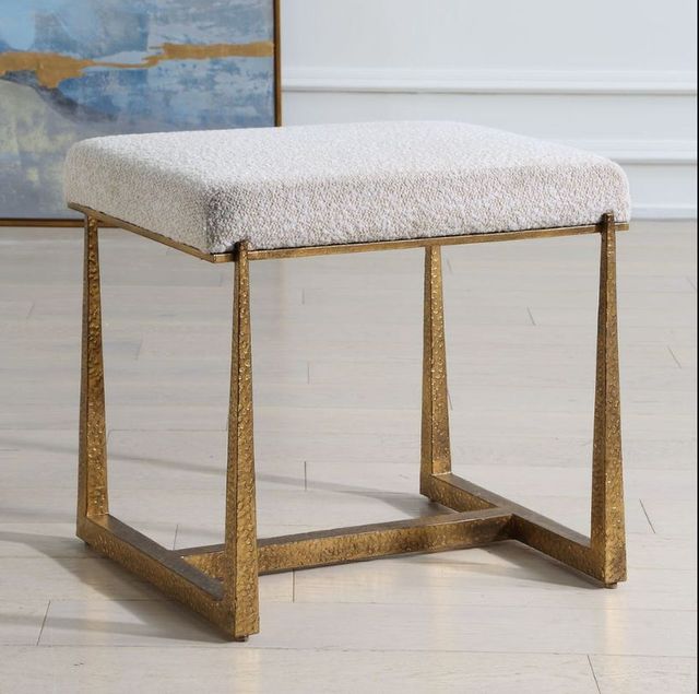 Uttermost® Midas Antique Gold Small Bench-2