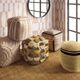 TOV Furniture Sawyer Gold/Natural Tones Tufted Pouf-1