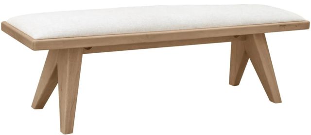 Modus Furniture Sumire Ginger/Natural Upholstered Bench-0