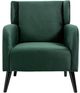 A & B Home Laurent Black/Green Accent Chair -1