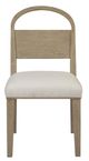 Bernards Trilogy Toffee/White Sand Arch Back Side Chair-1