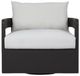 Four Hands Jackson Alessi Linen/Bronze Metal Outdoor Swivel Chair-1