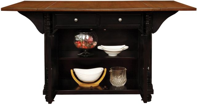 Coaster® Slater Brown/Black Kitchen Island-2