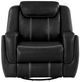 Homelegance® Littleton Black Manual Swivel Glider Recliner-2