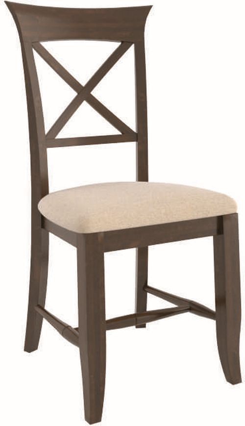 Canadel® Canadel Cognac Washed Upholstered Side Chair-0