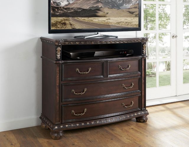 Steve Silver Co. Monte Carlo Lustrous Cocoa Media Chest-1