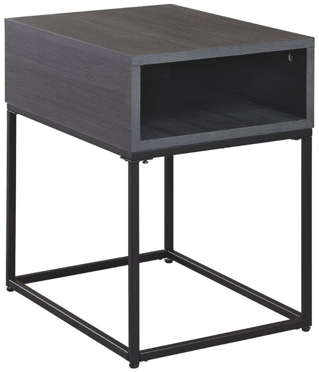 Signature Design by Ashley® Yarlow 2-Piece Black Living Room Tables Set-2