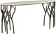 Hammary® Willow Beige Travertine Top Sofa Table with Black Base-0